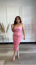 Load image into Gallery viewer, Pink Ruched Midi Dress

