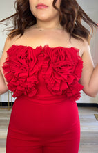 Load image into Gallery viewer, Red Rose Jumpsuit
