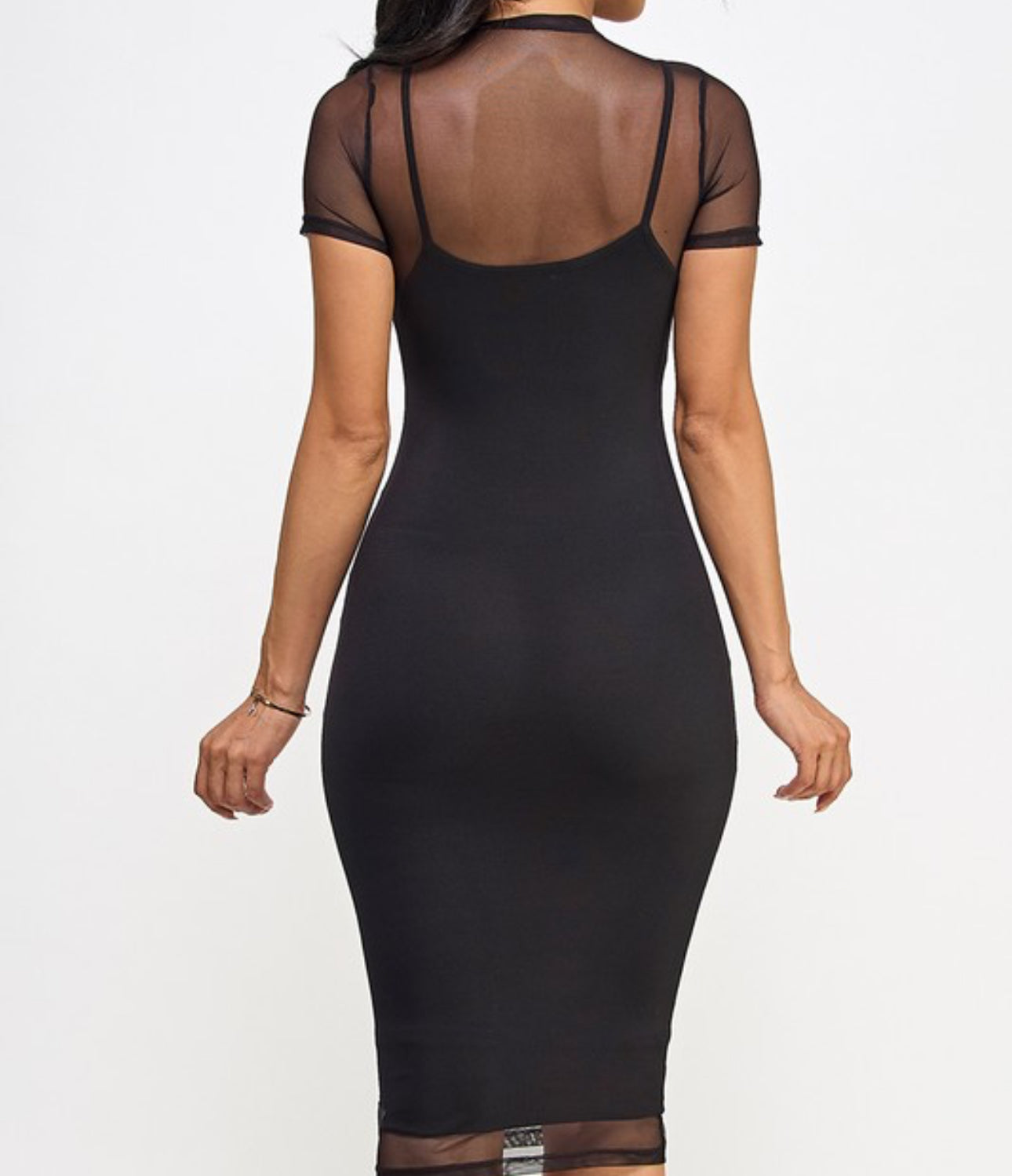 Mesh Midi Dress