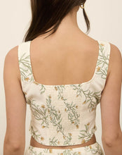 Load image into Gallery viewer, Floral Corset Crop Top
