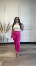 Load image into Gallery viewer, Hot Pink Banded Pants
