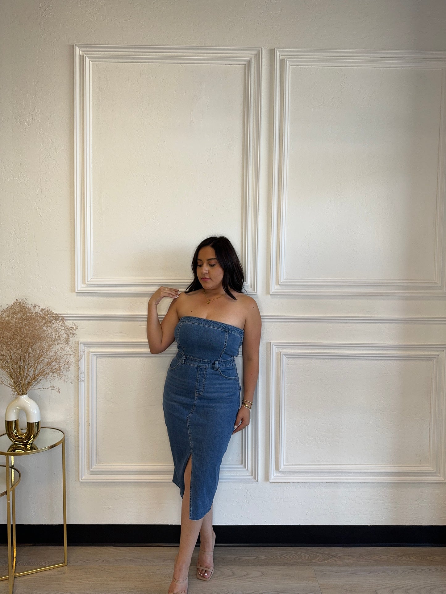 CARIN DENIM DRESS