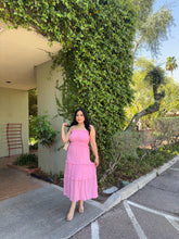 Load image into Gallery viewer, Pleated Smocked Midi Dress
