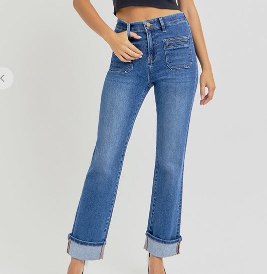 Ankle fold jeans