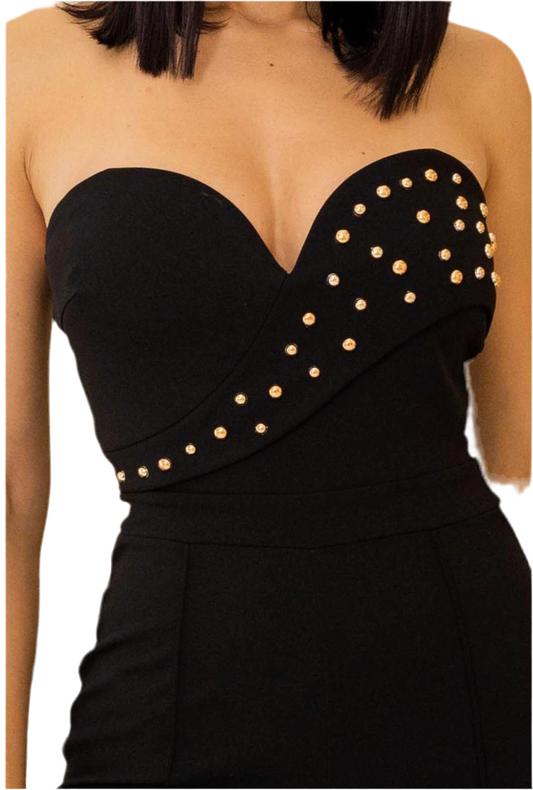Gold Studded Jumpsuit