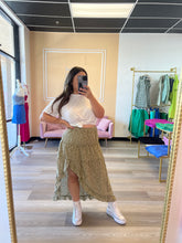 Load image into Gallery viewer, Polka Dot Ruffle Maxi Skirt
