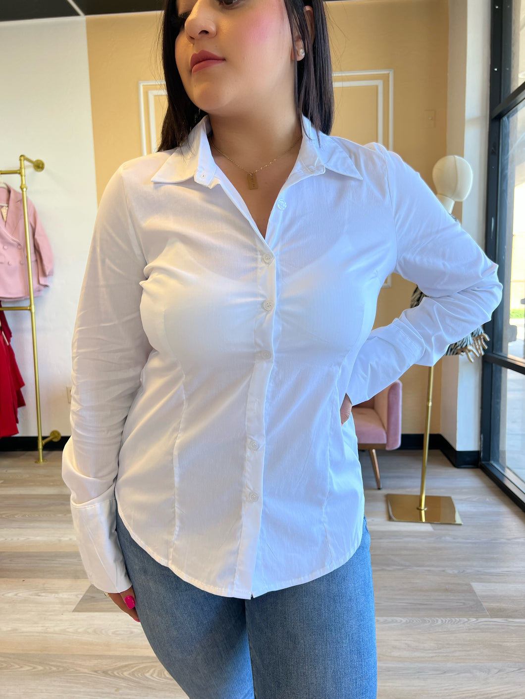 White Button Down